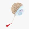 Hand Fan with Romantic Poem and Red Tassel