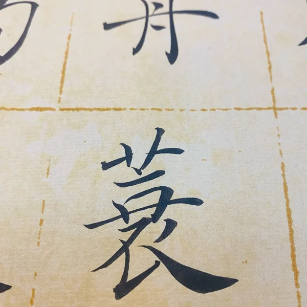 Handwritten Chinese Calligraphy Wall Hanging with Liu Zongyuan Solitude Poem